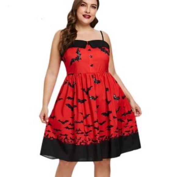Dresses & Skirts - Spaghetti Strap Sweetheart Bat Dress